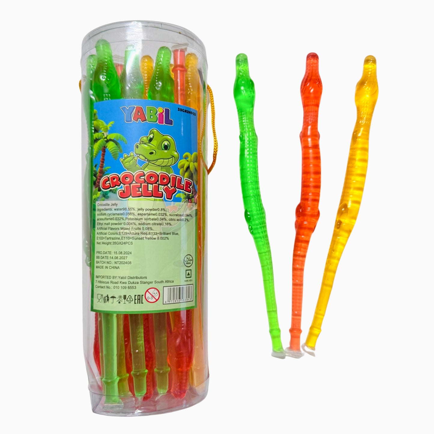 Tub Of 24 Crocodile Jelly