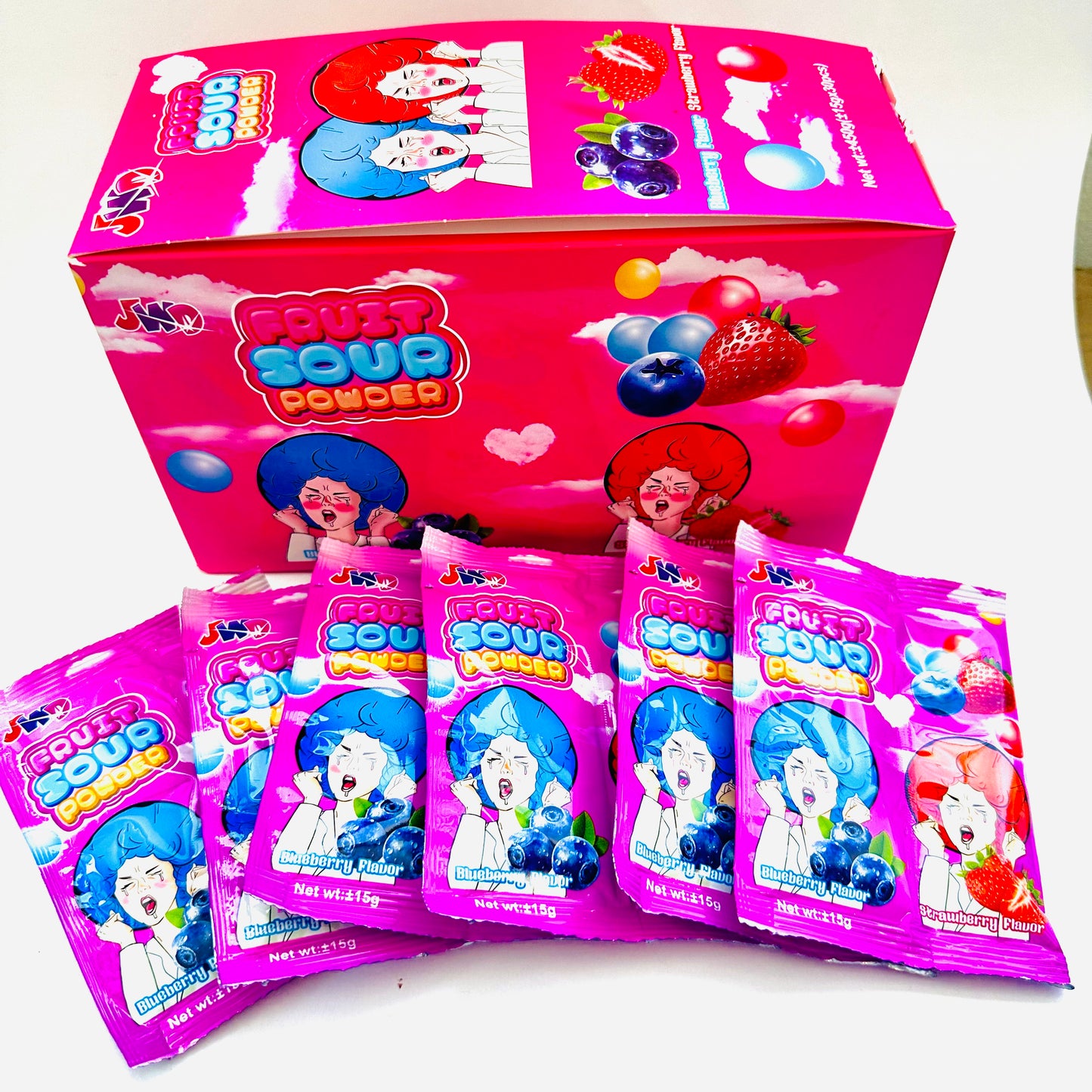 Box Of 30 Fruit Sour Powder Sherbet