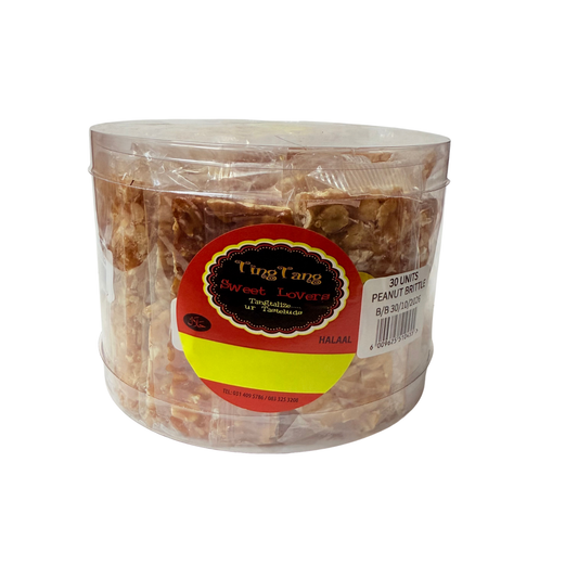 Tub of 30 Large Peanut Brittle