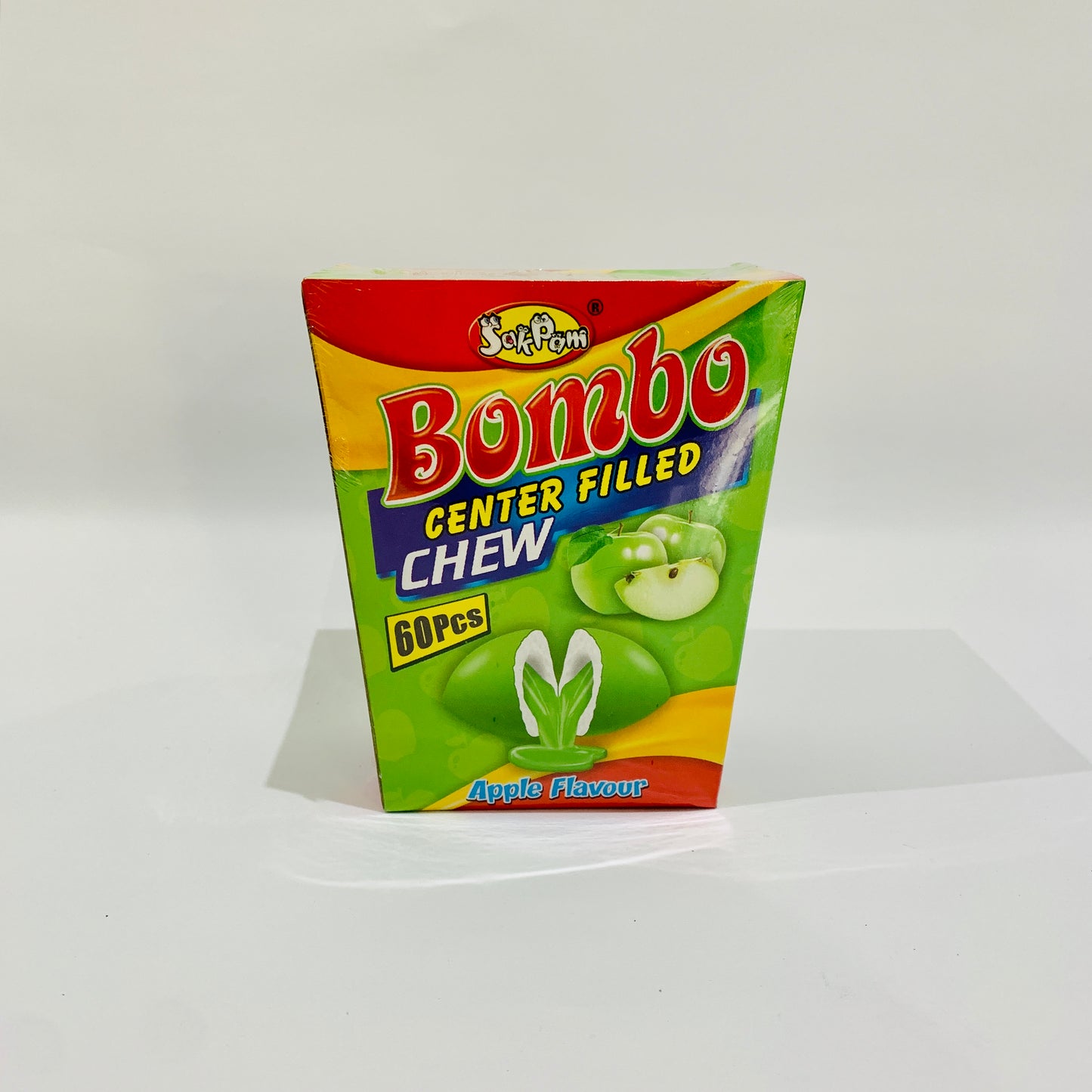 Box Of 60 Bombo Chews Apple Sweet