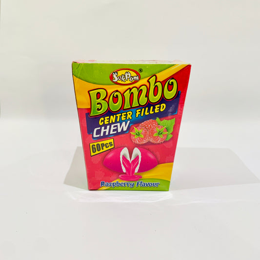 Box Of 60 Bombo Chews Raspberry Sweet