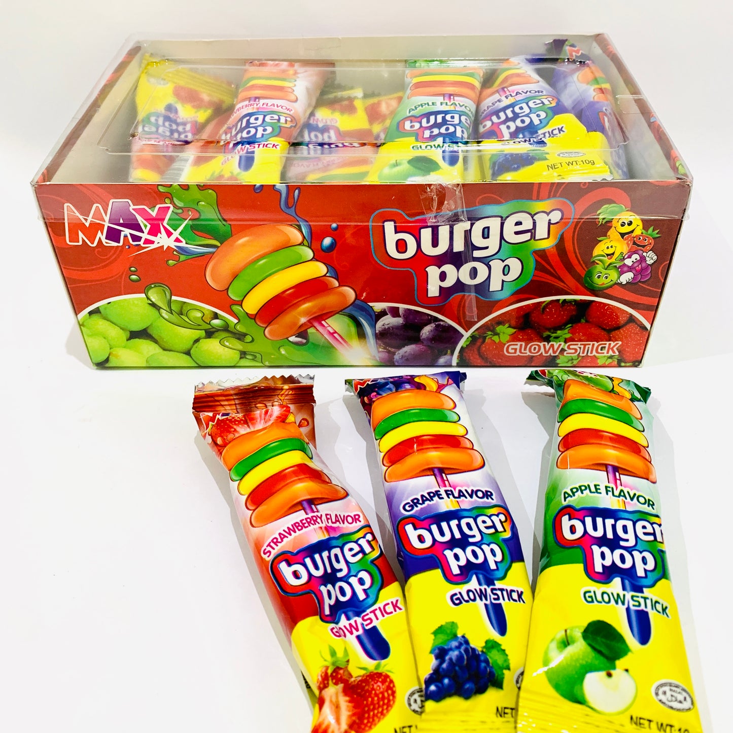 Box Of 30 Burger Pop Lollipop