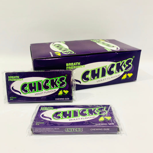 Box of 24 Chicks Violet Bubblegum