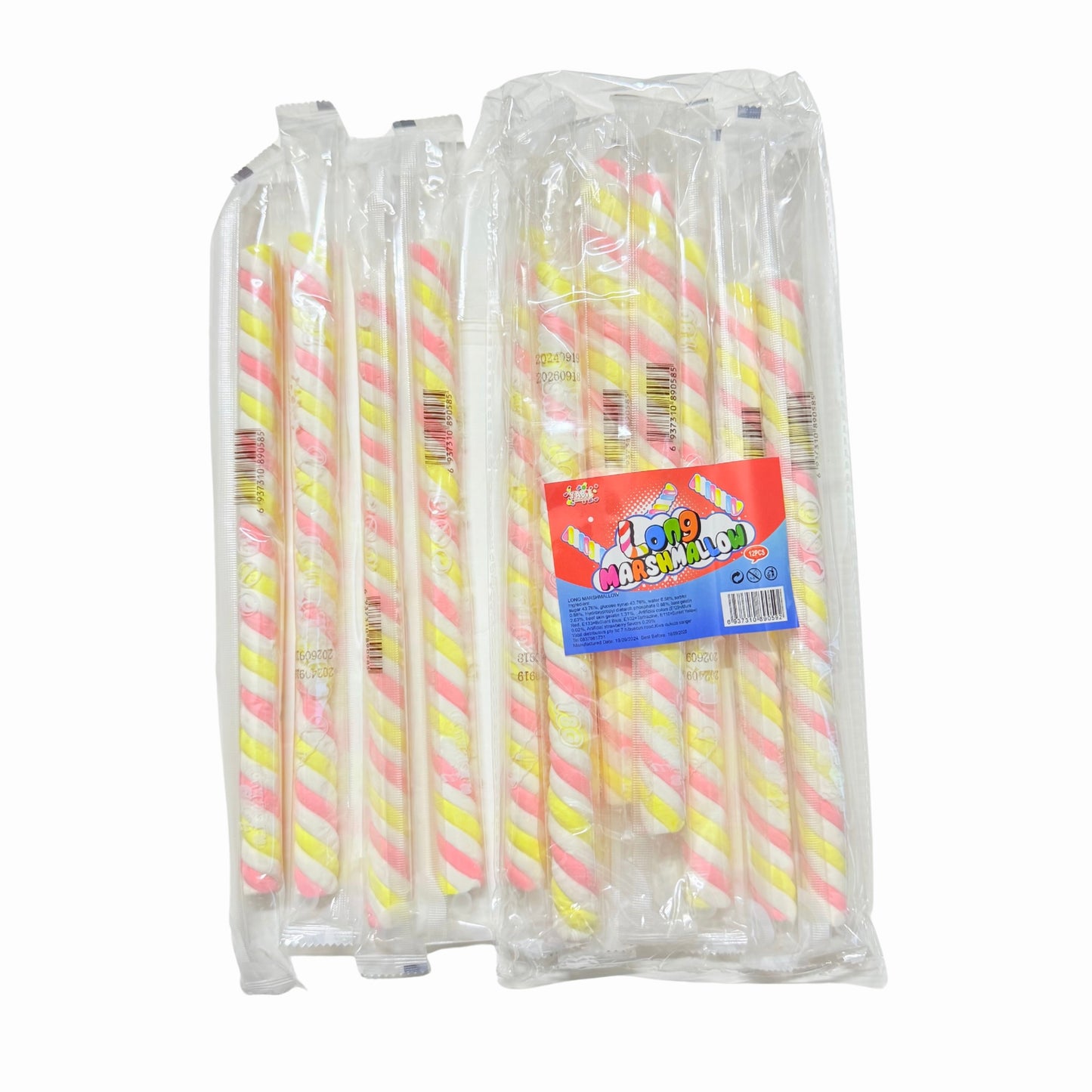 Pack Of 12 Long Marshmallow