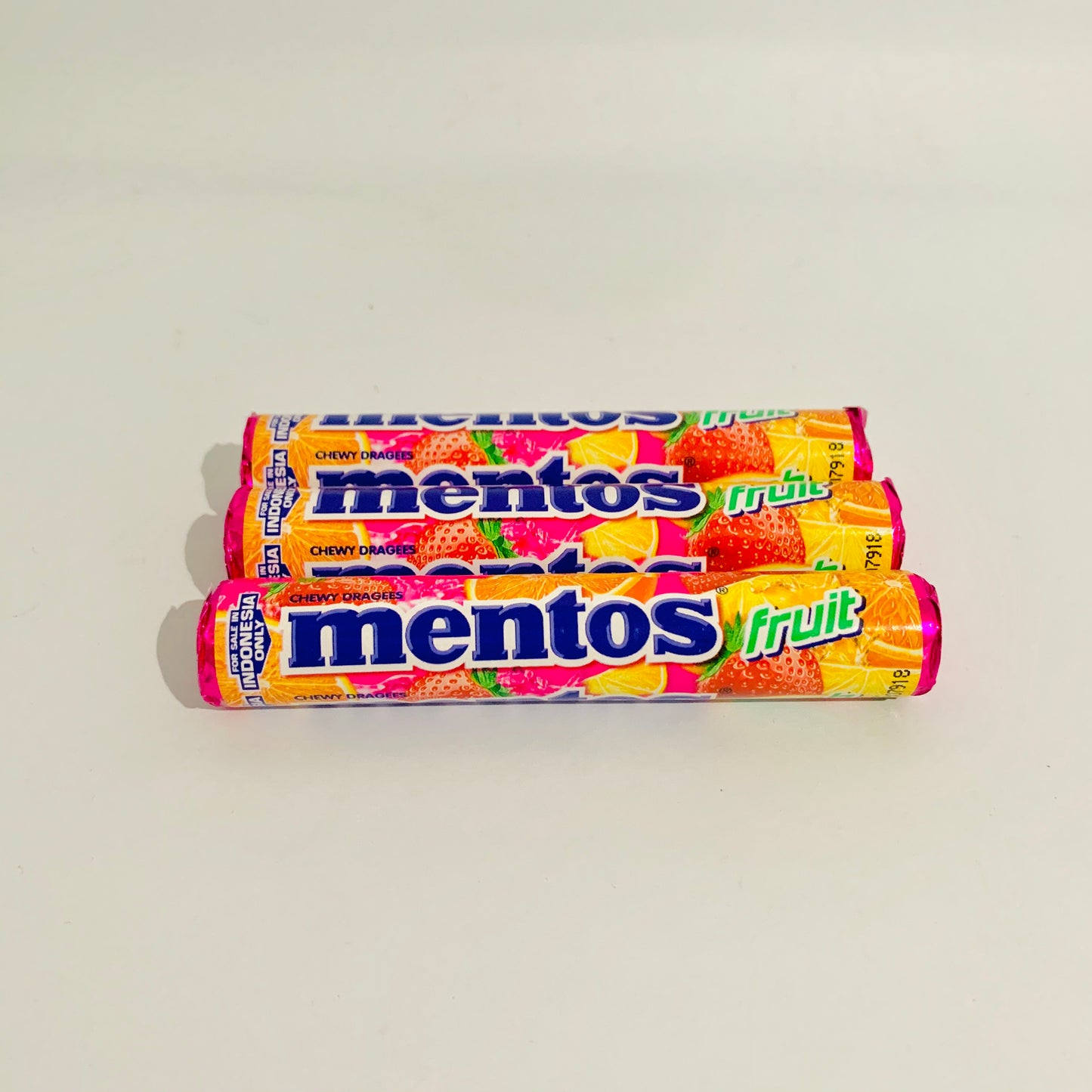 3x Mentos Rolls Fruit Sweet