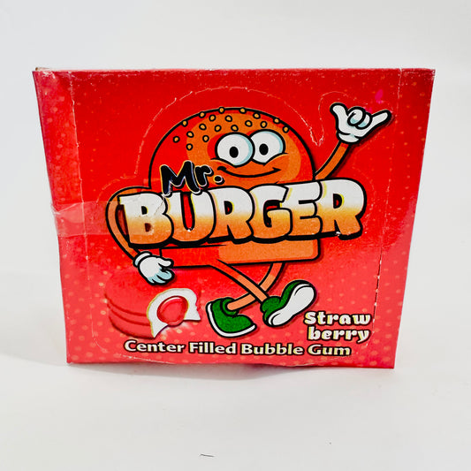 Box Of 50 Mr Burger Strawberry Bubblegum