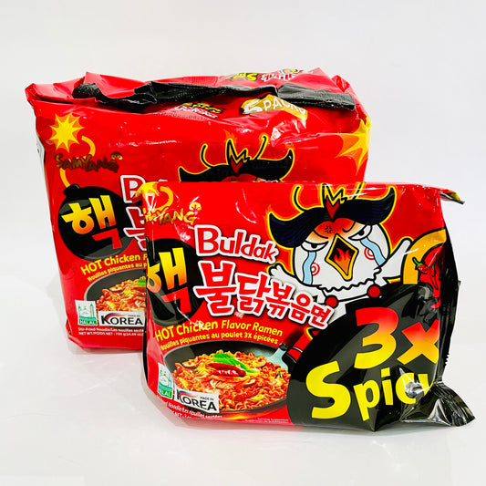 Pack Of 5 Samyang Hot Noodles Red 3x Spicy 5's