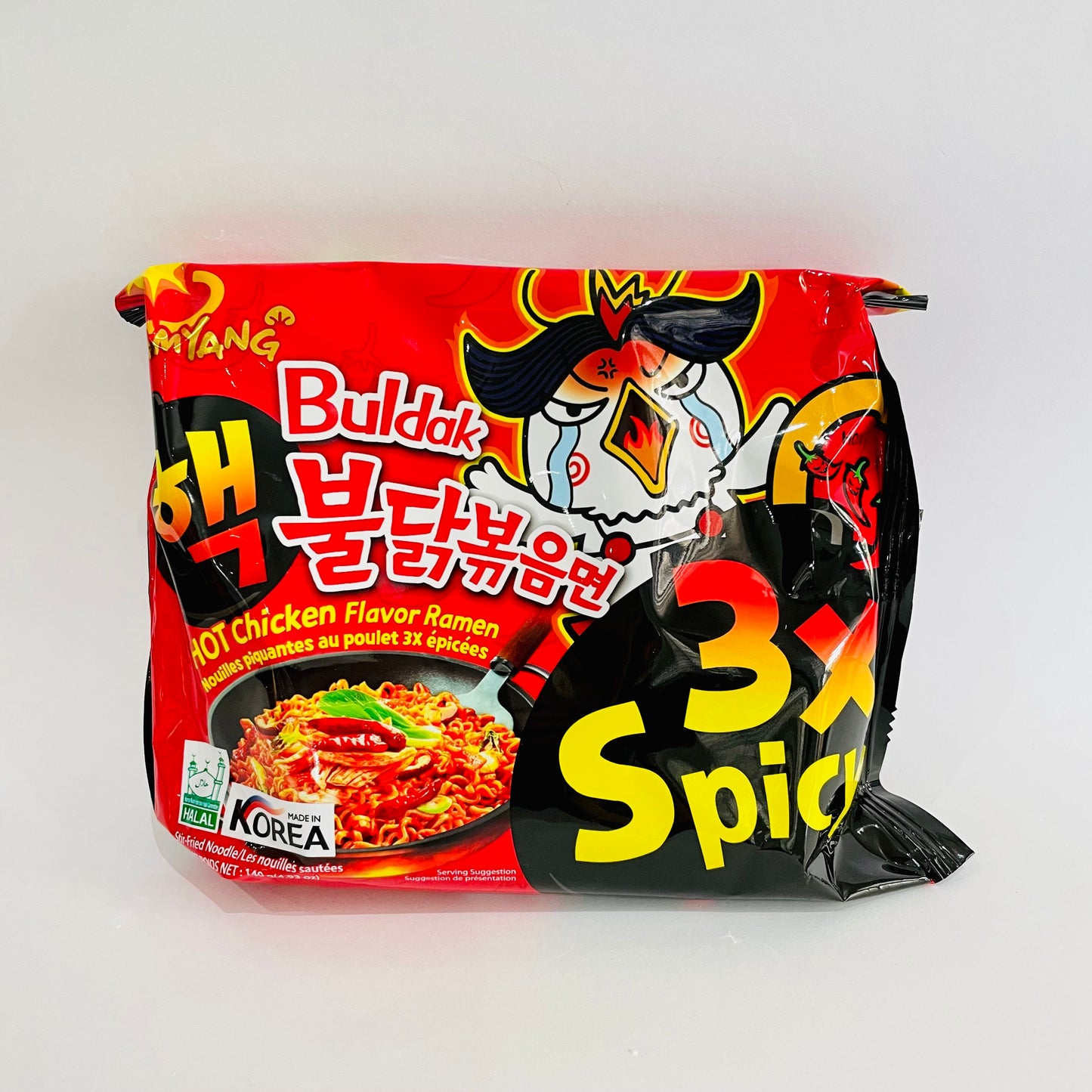 1x Samyang Hot Noodles Red 3x Spicy 5's