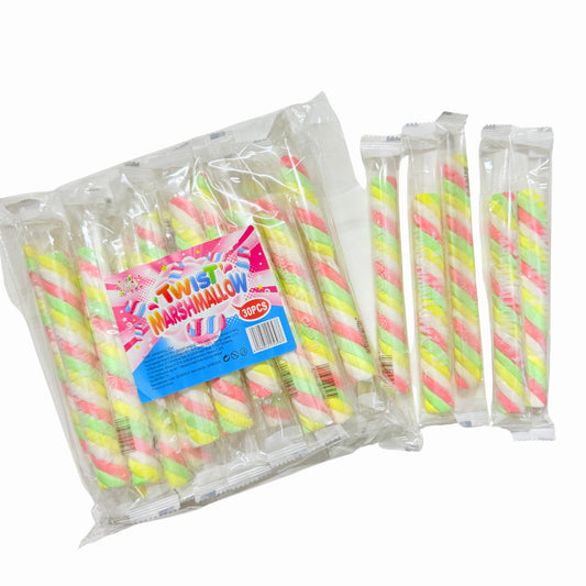 Pack Of 30 Short Twist Marshmallow