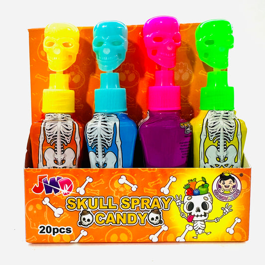 Box Of 20 Skull Spray Candy Sweet